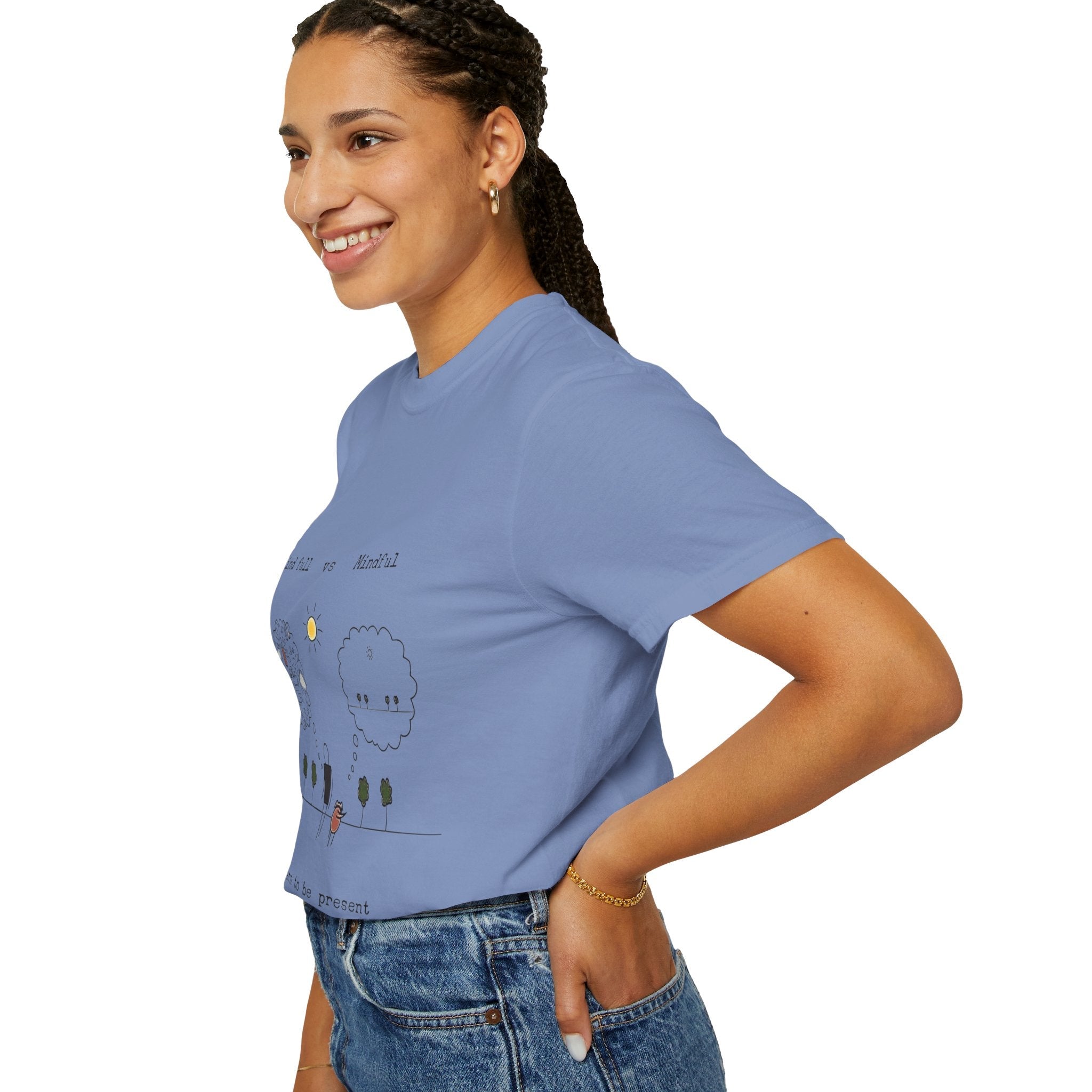 Let your outfit reflect your inner peace. Mindful Living T-Shirt Unisex Tee for Mindfulness, Self - Care, Gift for Yogis, Relaxed Vibe, - Metamorphosis Creations