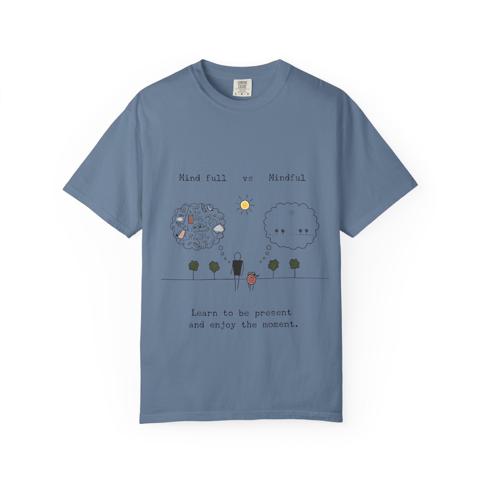 Let your outfit reflect your inner peace. Mindful Living T-Shirt Unisex Tee for Mindfulness, Self - Care, Gift for Yogis, Relaxed Vibe, - Metamorphosis Creations