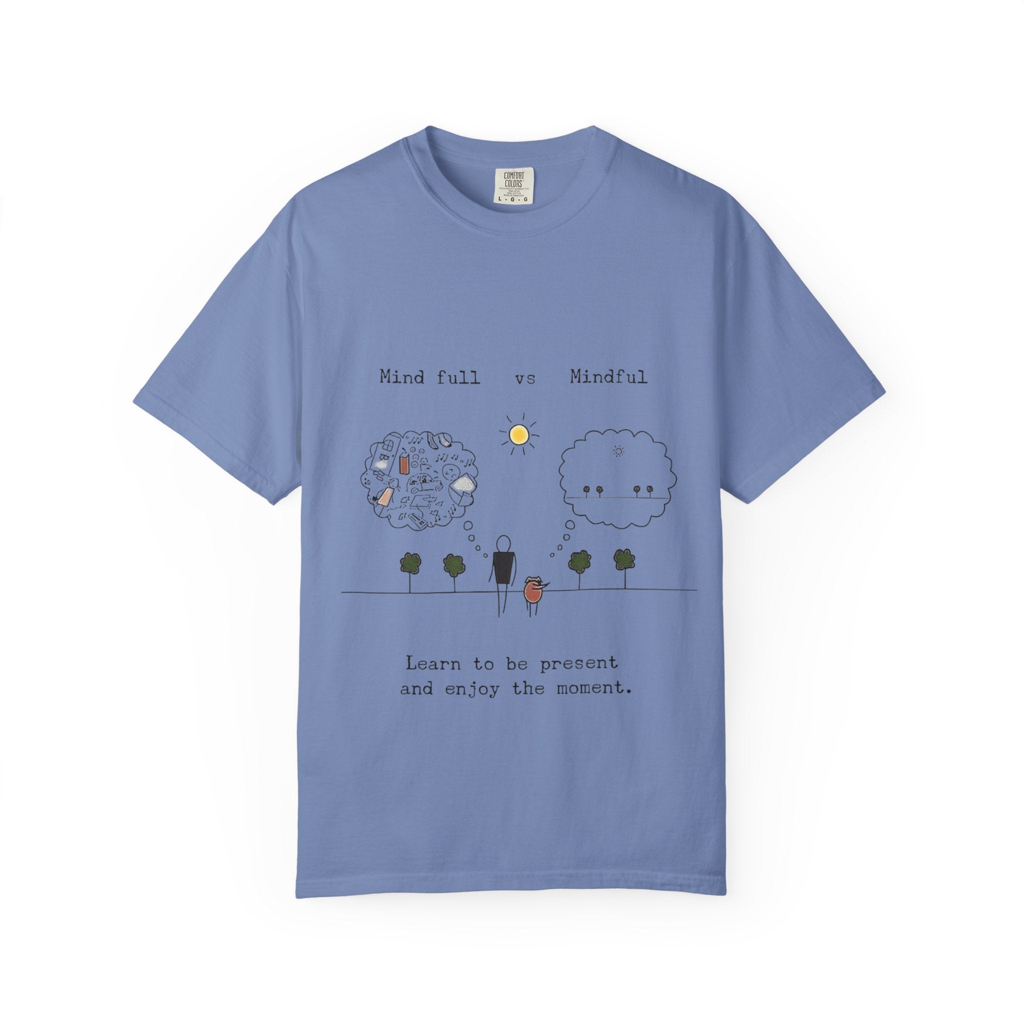 Let your outfit reflect your inner peace. Mindful Living T-Shirt Unisex Tee for Mindfulness, Self - Care, Gift for Yogis, Relaxed Vibe, - Metamorphosis Creations