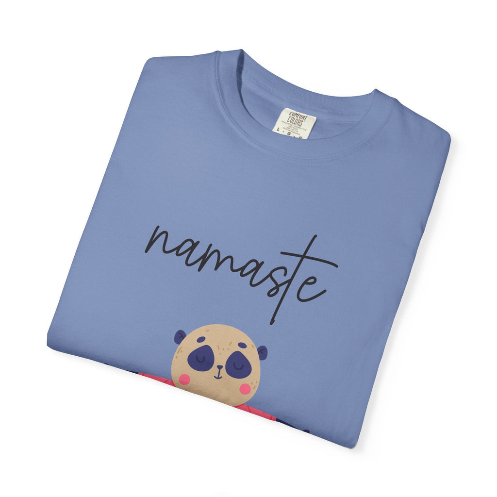 ✨ Let your outfit reflect your inner peace. Namaste Panda Unisex T-shirt, Yoga Shirt, Cute Animal Tee, Meditation Gift, Relaxation Wear, Gifts for Yogis - Metamorphosis Creations