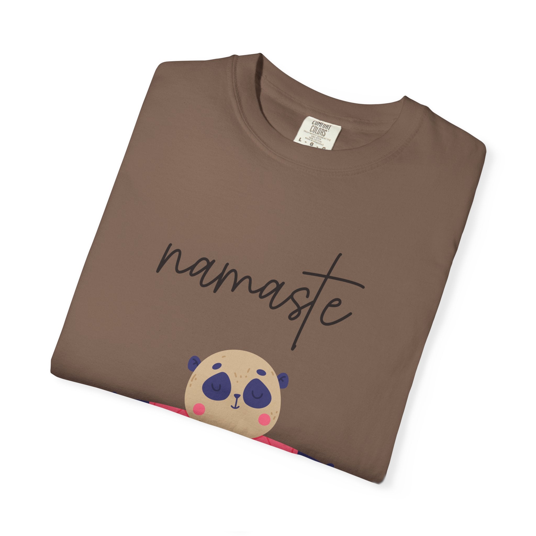 ✨ Let your outfit reflect your inner peace. Namaste Panda Unisex T-shirt, Yoga Shirt, Cute Animal Tee, Meditation Gift, Relaxation Wear, Gifts for Yogis - Metamorphosis Creations