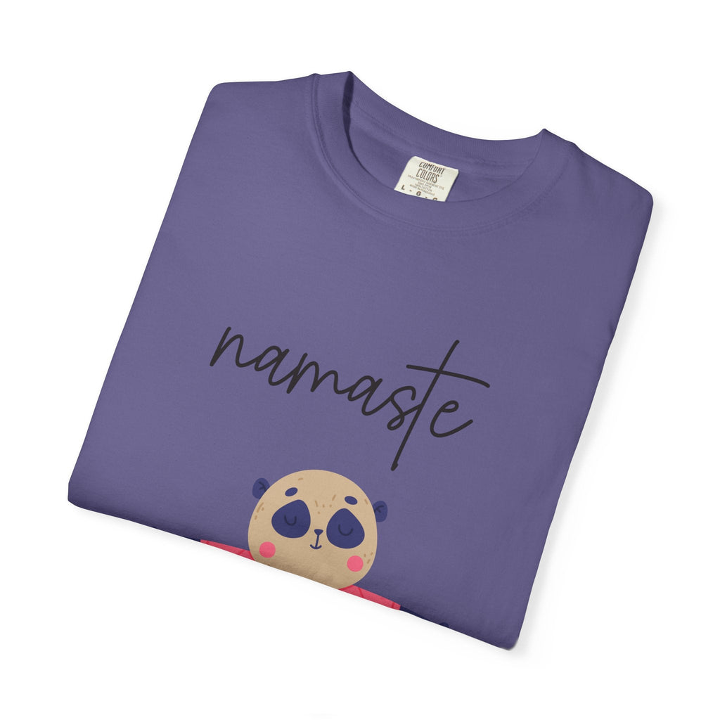✨ Let your outfit reflect your inner peace. Namaste Panda Unisex T-shirt, Yoga Shirt, Cute Animal Tee, Meditation Gift, Relaxation Wear, Gifts for Yogis - Metamorphosis Creations