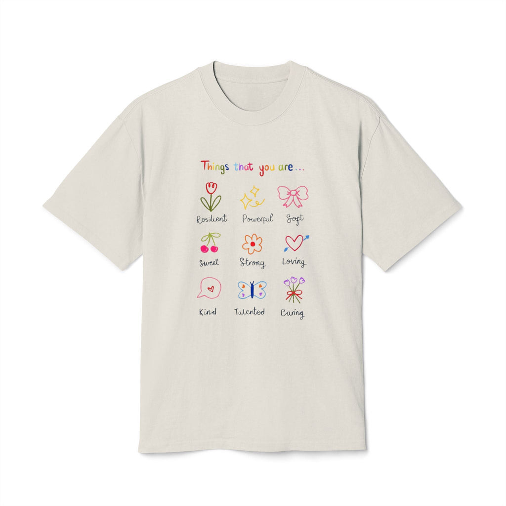 ✨ Let your outfit reflect your inner peace. Unisex Heavy Faded Tee with Whimsical Floral Design, Cute Gift, Casual Wear, Spring Style, Everyday Comfort - Metamorphosis Creations