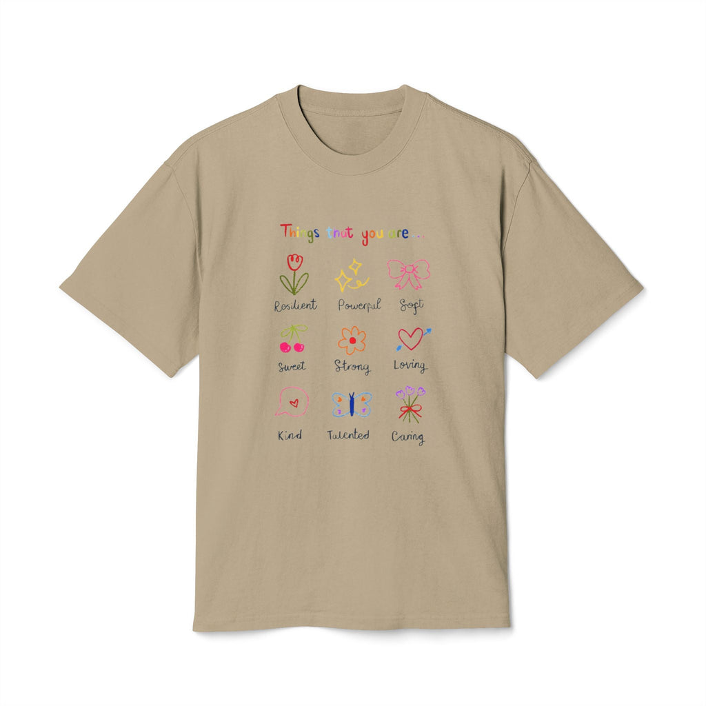 ✨ Let your outfit reflect your inner peace. Unisex Heavy Faded Tee with Whimsical Floral Design, Cute Gift, Casual Wear, Spring Style, Everyday Comfort - Metamorphosis Creations