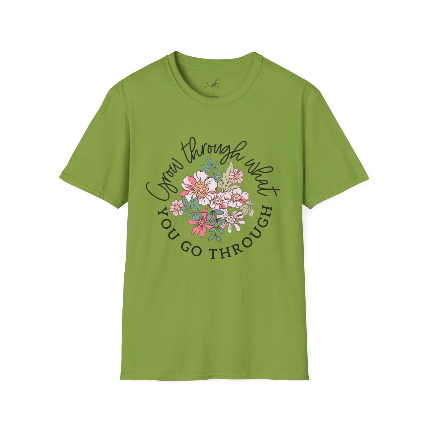 Let your outfit reflect your inner peace.Floral Inspirational T-Shirt - Unisex Softstyle Tee, Motivational Gift, Casual Wear, Floral Quote Shirt, Everyday Comfort, Thoughtful [...] - Metamorphosis Creations