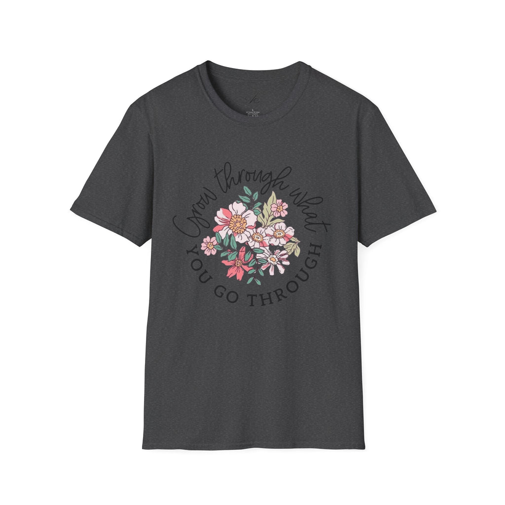 Let your outfit reflect your inner peace.Floral Inspirational T-Shirt - Unisex Softstyle Tee, Motivational Gift, Casual Wear, Floral Quote Shirt, Everyday Comfort, Thoughtful [...] - Metamorphosis Creations