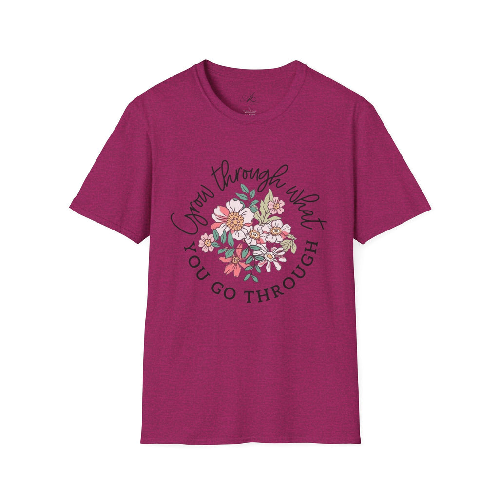 Let your outfit reflect your inner peace.Floral Inspirational T-Shirt - Unisex Softstyle Tee, Motivational Gift, Casual Wear, Floral Quote Shirt, Everyday Comfort, Thoughtful [...] - Metamorphosis Creations