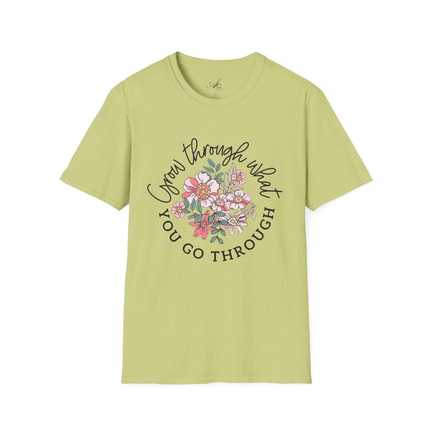 Let your outfit reflect your inner peace.Floral Inspirational T-Shirt - Unisex Softstyle Tee, Motivational Gift, Casual Wear, Floral Quote Shirt, Everyday Comfort, Thoughtful [...] - Metamorphosis Creations