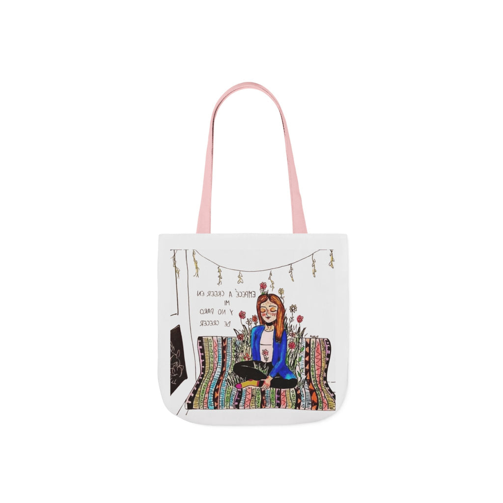 Lleva inspiración contigo a donde vayas Bohemian Style Canvas Tote Bag, Inspirational Art, Ideal for Gifts, Eco - Friendly Shopping, Beach Days, Travel Adventures - Metamorphosis Creations