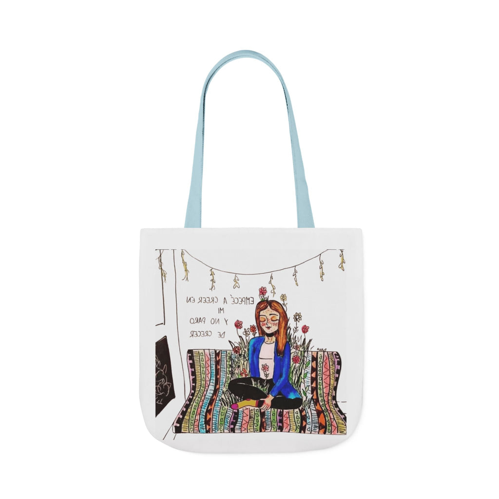 Lleva inspiración contigo a donde vayas Bohemian Style Canvas Tote Bag, Inspirational Art, Ideal for Gifts, Eco - Friendly Shopping, Beach Days, Travel Adventures - Metamorphosis Creations