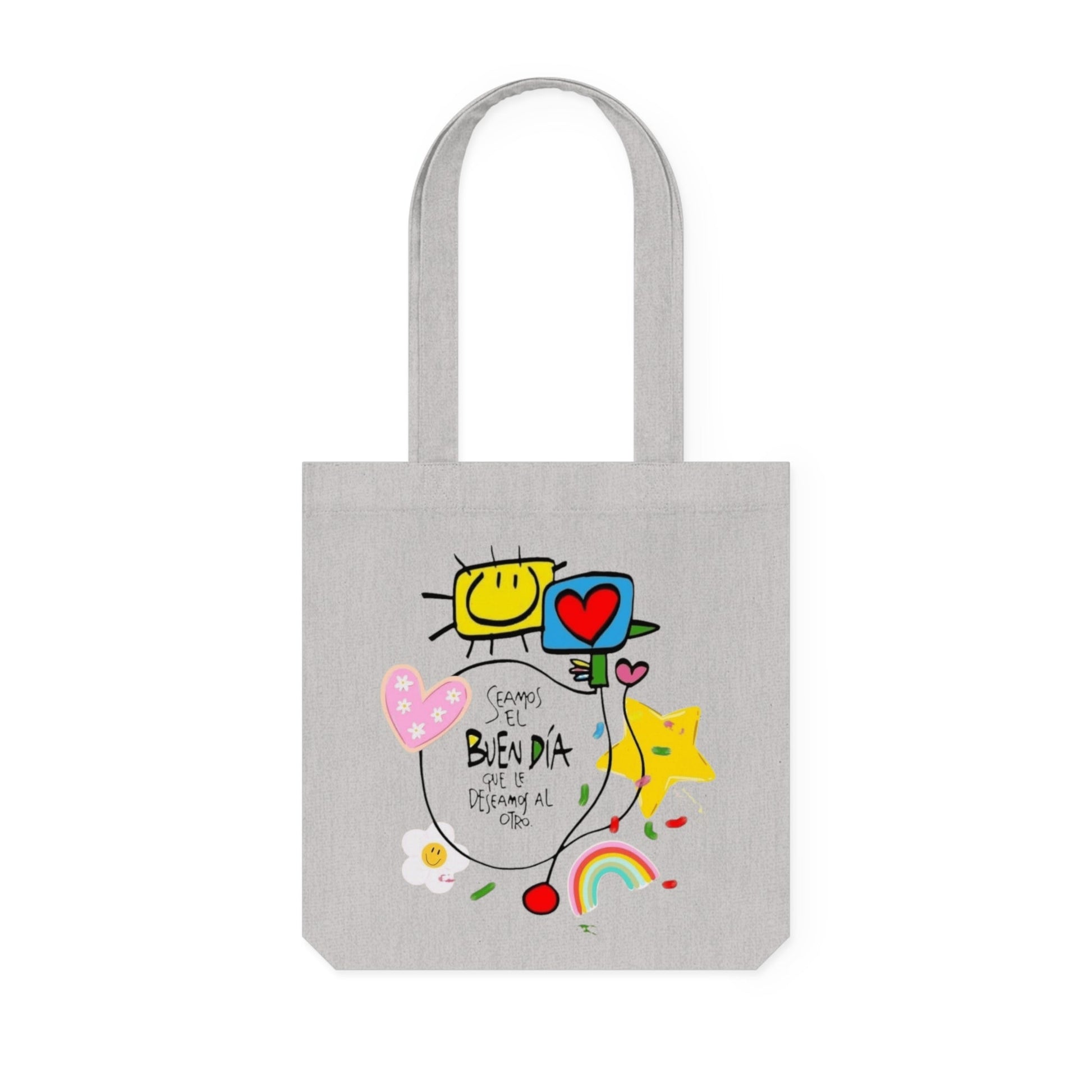 Lleva inspiración contigo a donde vayas Cheerful Woven Tote Bag - Perfect for Everyday Use, Eco - Friendly Shopping, Gifts, Beach Days, and Crafting! - Metamorphosis Creations