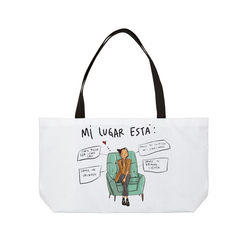 Lleva inspiración contigo a donde vayas Cozy Vibes Weekender Tote Bag | Perfect for Travel, Gifts, Beach Trips, or Everyday Use | Art - Inspired Carryall - Metamorphosis Creations
