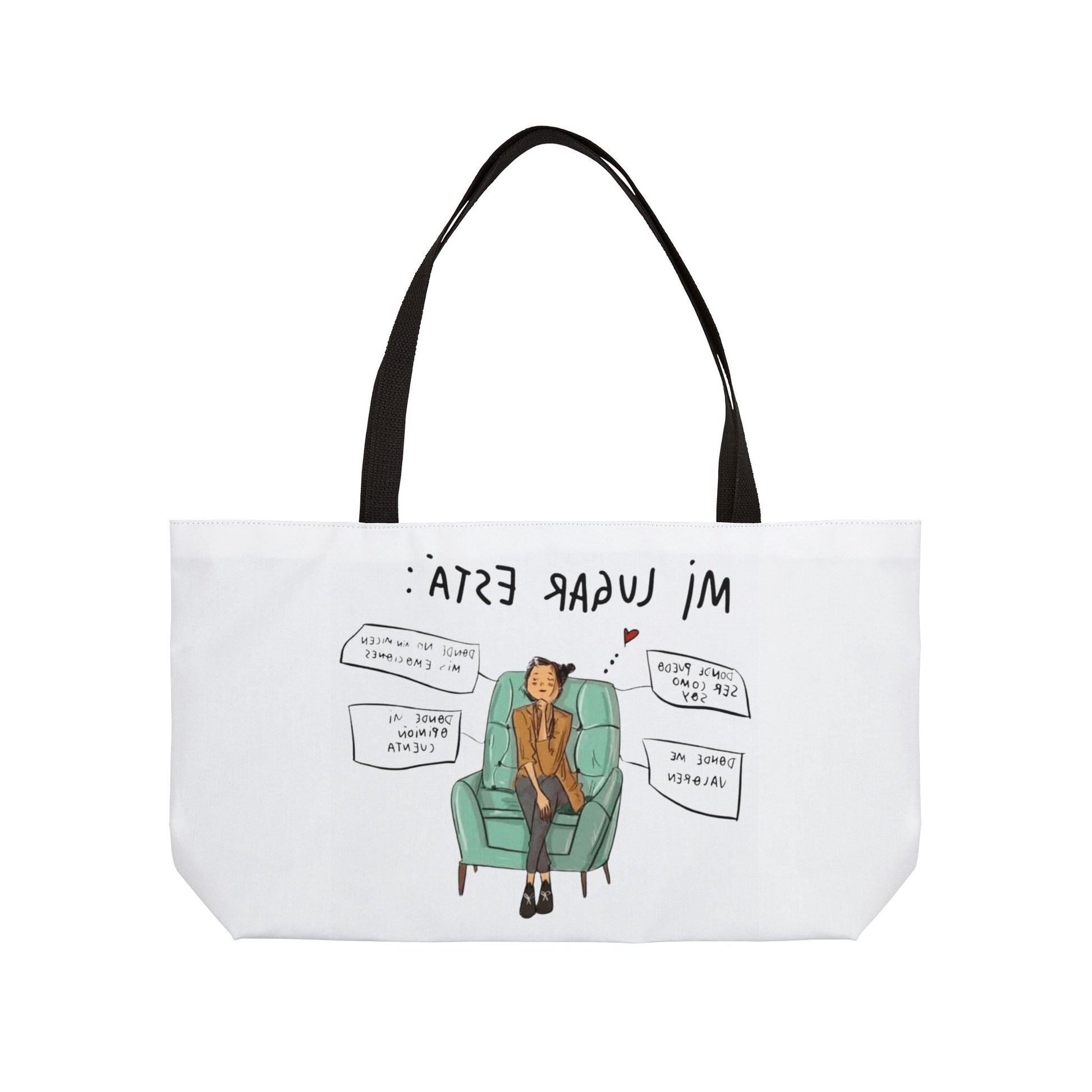 Lleva inspiración contigo a donde vayas Cozy Vibes Weekender Tote Bag | Perfect for Travel, Gifts, Beach Trips, or Everyday Use | Art - Inspired Carryall - Metamorphosis Creations