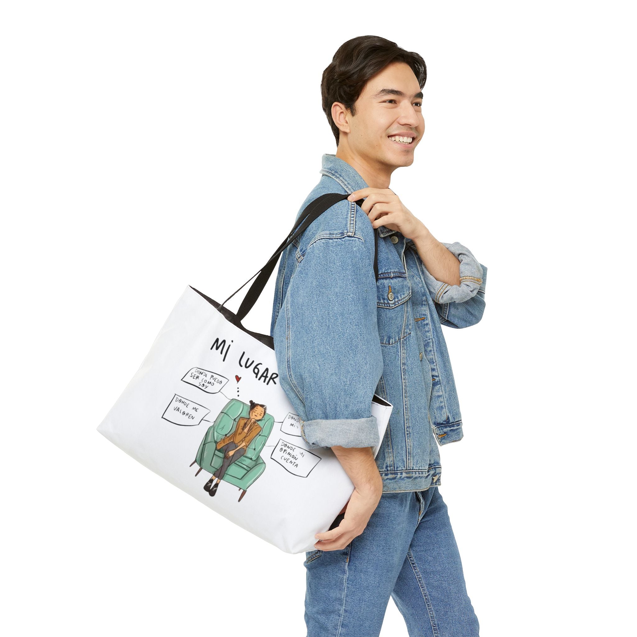 Lleva inspiración contigo a donde vayas Cozy Vibes Weekender Tote Bag | Perfect for Travel, Gifts, Beach Trips, or Everyday Use | Art - Inspired Carryall - Metamorphosis Creations