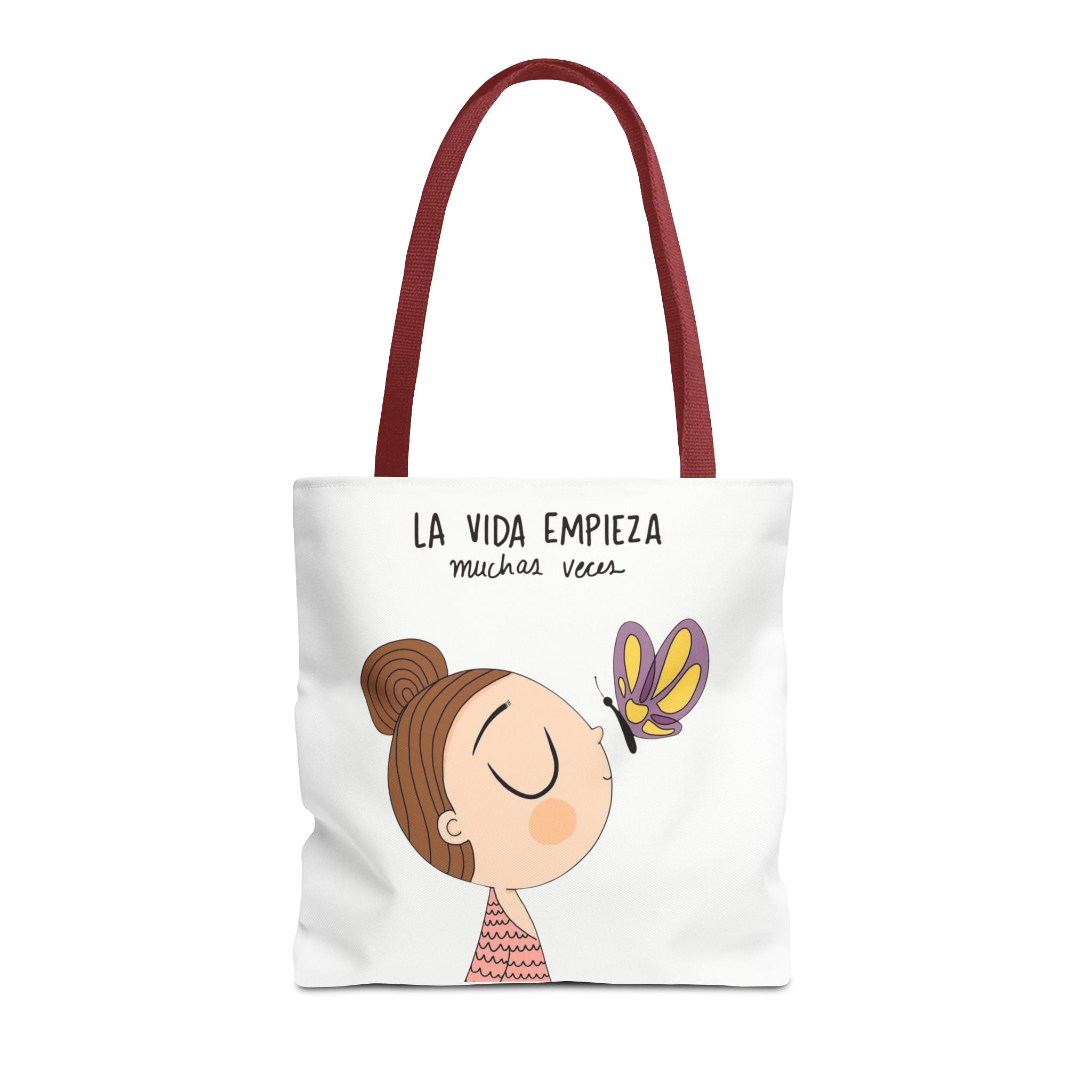 Lleva inspiración contigo a donde vayas, Eco - Friendly Carryall, Motivational Gift, Cute Reusable Shopper, Butterfly Design, Brighten Your Day - Metamorphosis Creations