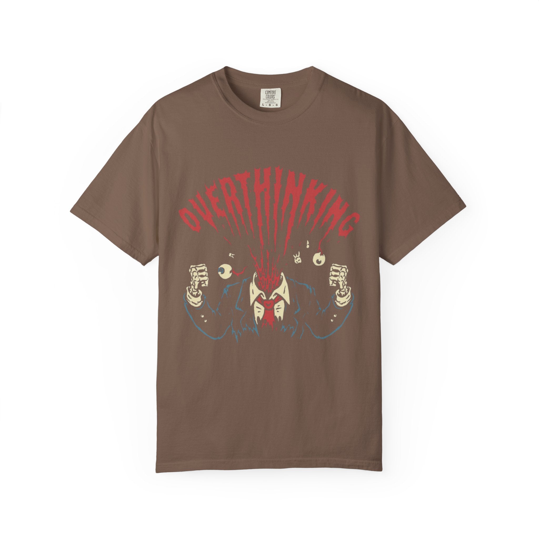 Mentally on Vacation Overthinking Garment - Dyed Unisex T-Shirt, Casual Wear, Gift for Anxiety Awareness, Self - Care Apparel, Unique Graphic Tee - Metamorphosis Creations