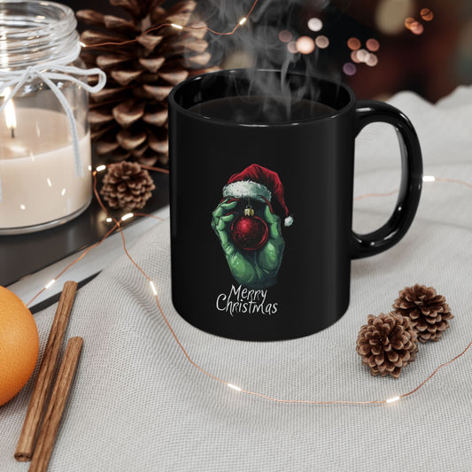 Merry Christmas Grinch Mug, Funny Holiday Coffee Cup, Festive Gifts for Him/Her, Stocking Stuffers, Winter Hot Chocolate Mug - Metamorphosis Creations