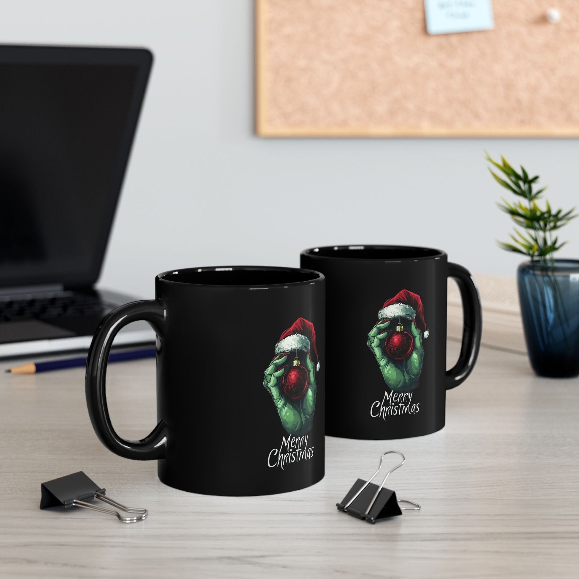 Merry Christmas Grinch Mug, Funny Holiday Coffee Cup, Festive Gifts for Him/Her, Stocking Stuffers, Winter Hot Chocolate Mug - Metamorphosis Creations