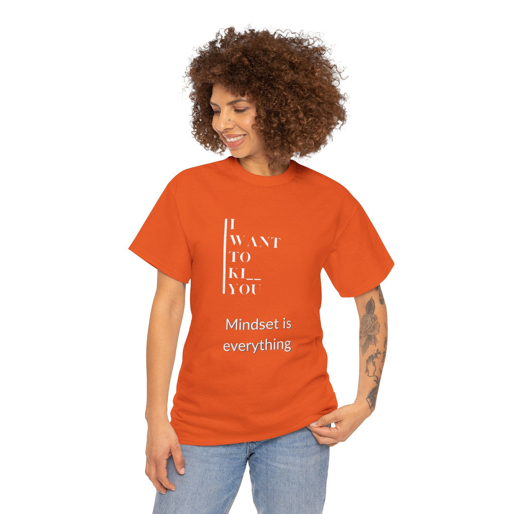 Mindset is Everything Unisex Heavy Cotton Tee, Motivational Shirt, Casual Wear, Gift for Friends, Inspirational Apparel, Everyday Motivation - Metamorphosis Creations