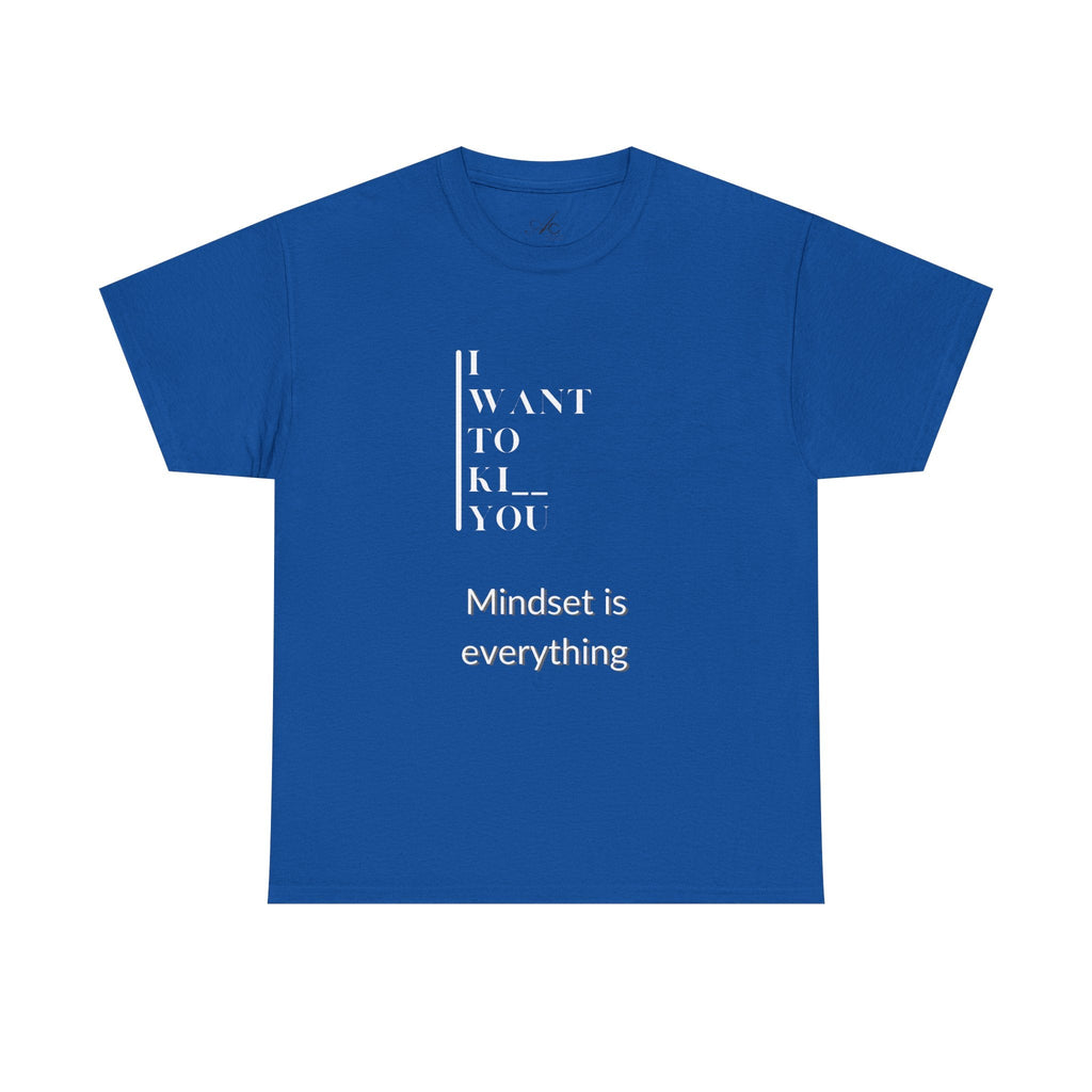 Mindset is Everything Unisex Heavy Cotton Tee, Motivational Shirt, Casual Wear, Gift for Friends, Inspirational Apparel, Everyday Motivation - Metamorphosis Creations