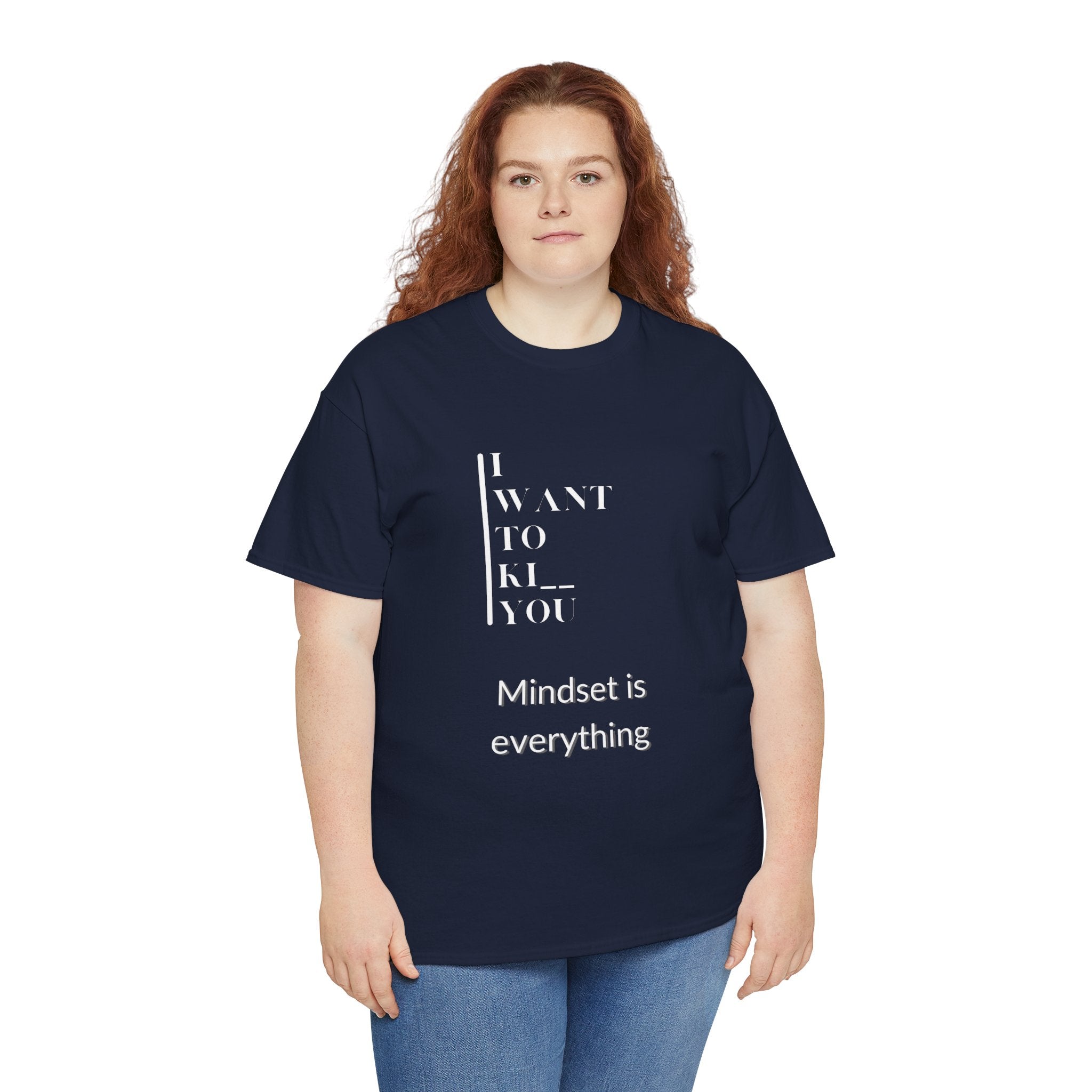 Mindset is Everything Unisex Heavy Cotton Tee, Motivational Shirt, Casual Wear, Gift for Friends, Inspirational Apparel, Everyday Motivation - Metamorphosis Creations