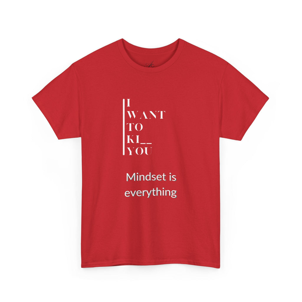 Mindset is Everything Unisex Heavy Cotton Tee, Motivational Shirt, Casual Wear, Gift for Friends, Inspirational Apparel, Everyday Motivation - Metamorphosis Creations