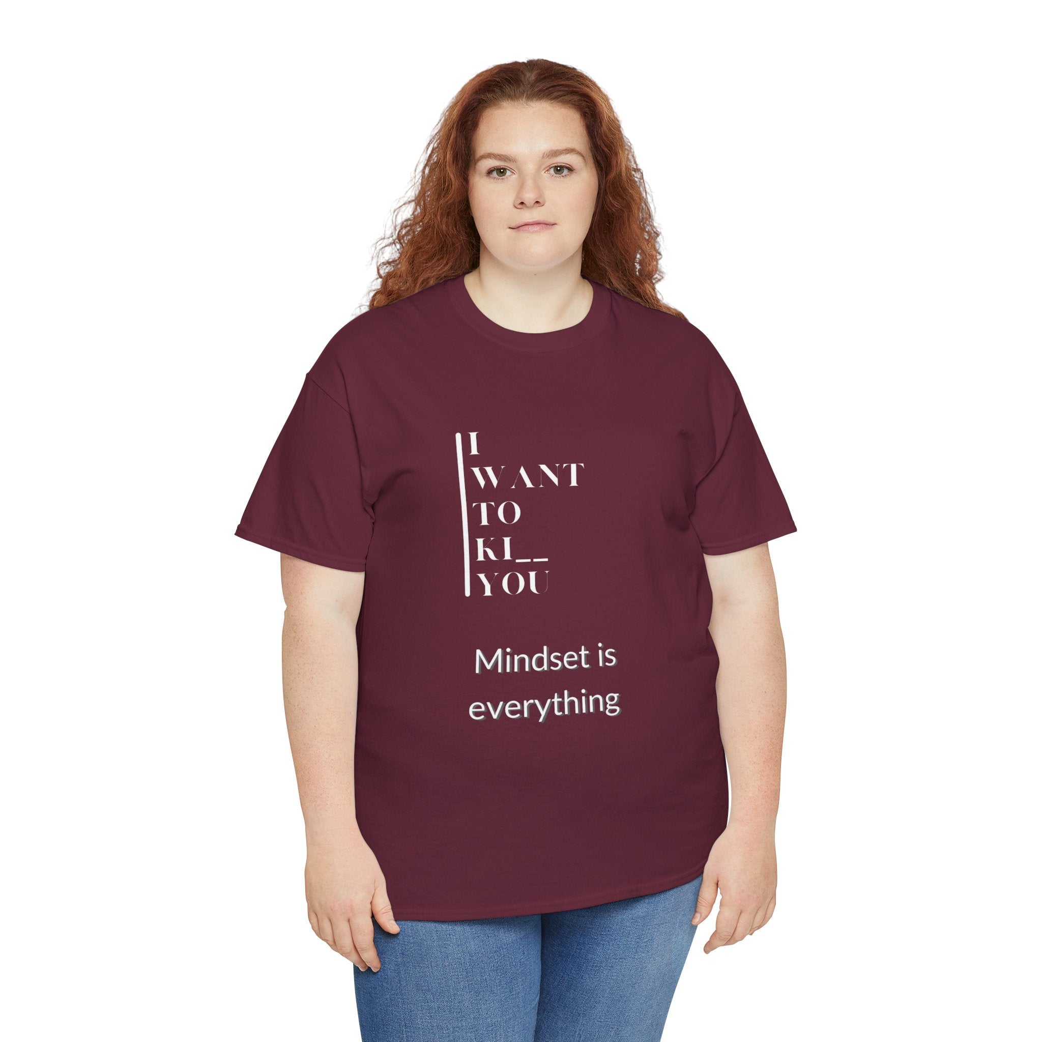Mindset is Everything Unisex Heavy Cotton Tee, Motivational Shirt, Casual Wear, Gift for Friends, Inspirational Apparel, Everyday Motivation - Metamorphosis Creations
