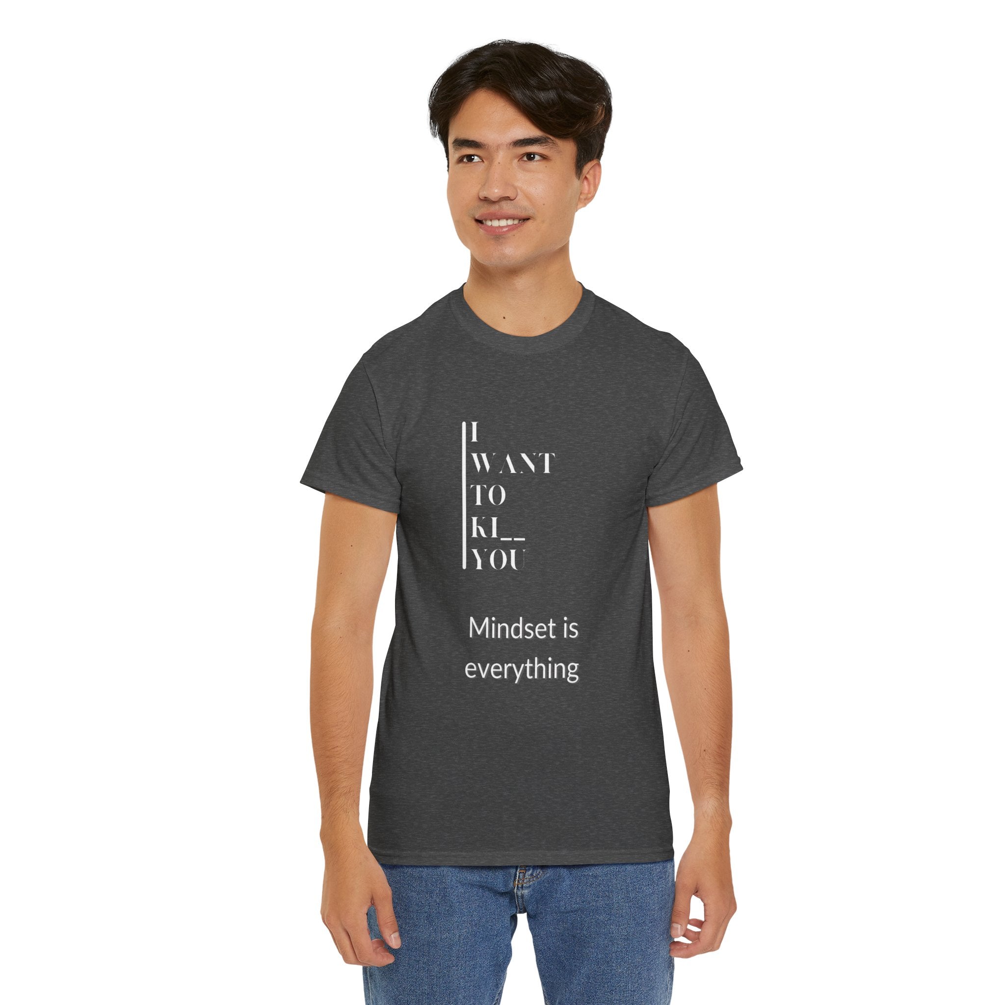 Mindset is Everything Unisex Heavy Cotton Tee, Motivational Shirt, Casual Wear, Gift for Friends, Inspirational Apparel, Everyday Motivation - Metamorphosis Creations