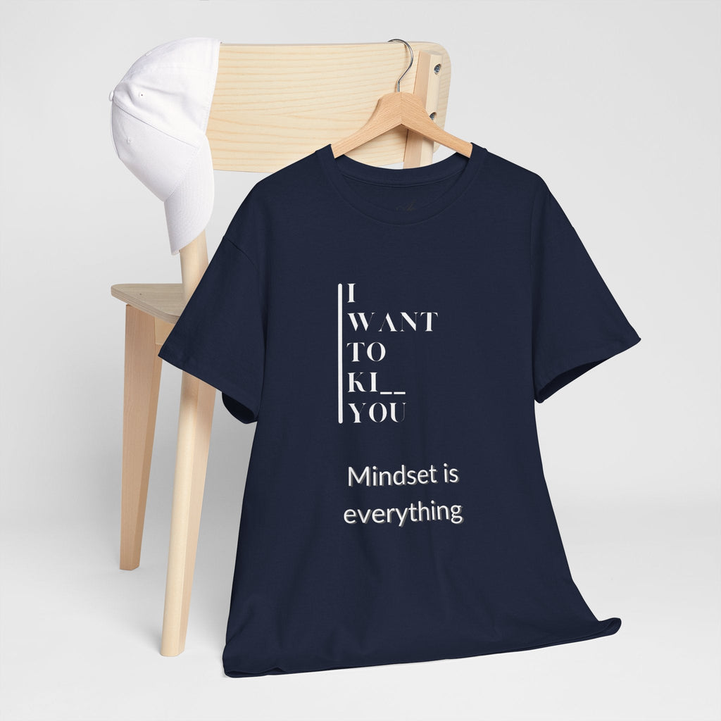 Mindset is Everything Unisex Heavy Cotton Tee, Motivational Shirt, Casual Wear, Gift for Friends, Inspirational Apparel, Everyday Motivation - Metamorphosis Creations