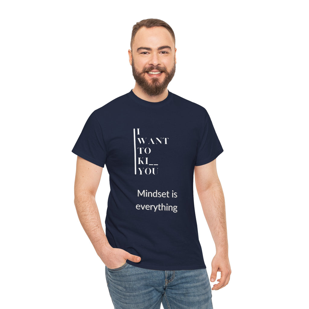Mindset is Everything Unisex Heavy Cotton Tee, Motivational Shirt, Casual Wear, Gift for Friends, Inspirational Apparel, Everyday Motivation - Metamorphosis Creations