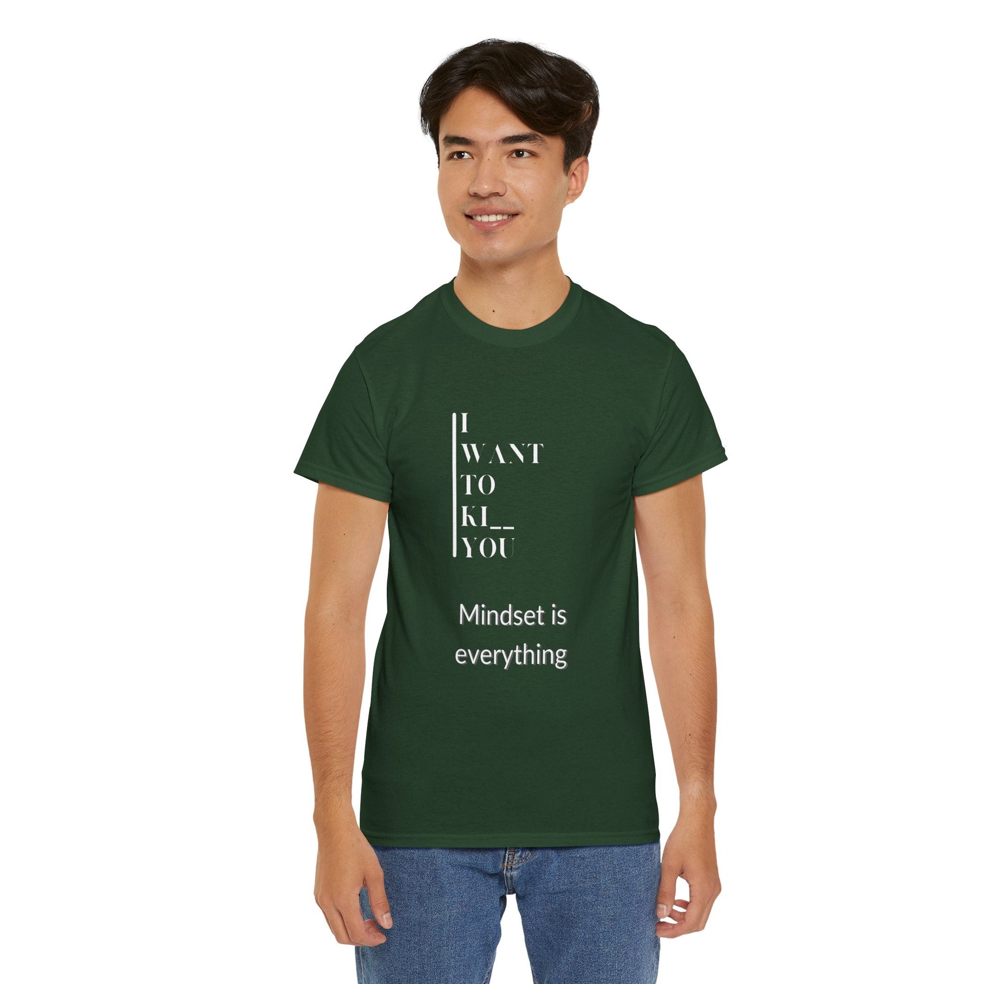 Mindset is Everything Unisex Heavy Cotton Tee, Motivational Shirt, Casual Wear, Gift for Friends, Inspirational Apparel, Everyday Motivation - Metamorphosis Creations