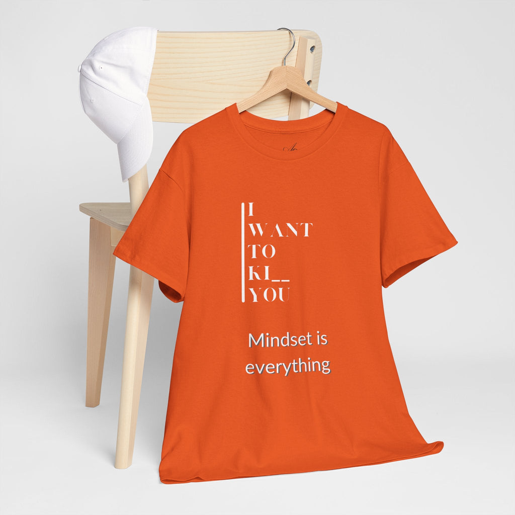 Mindset is Everything Unisex Heavy Cotton Tee, Motivational Shirt, Casual Wear, Gift for Friends, Inspirational Apparel, Everyday Motivation - Metamorphosis Creations
