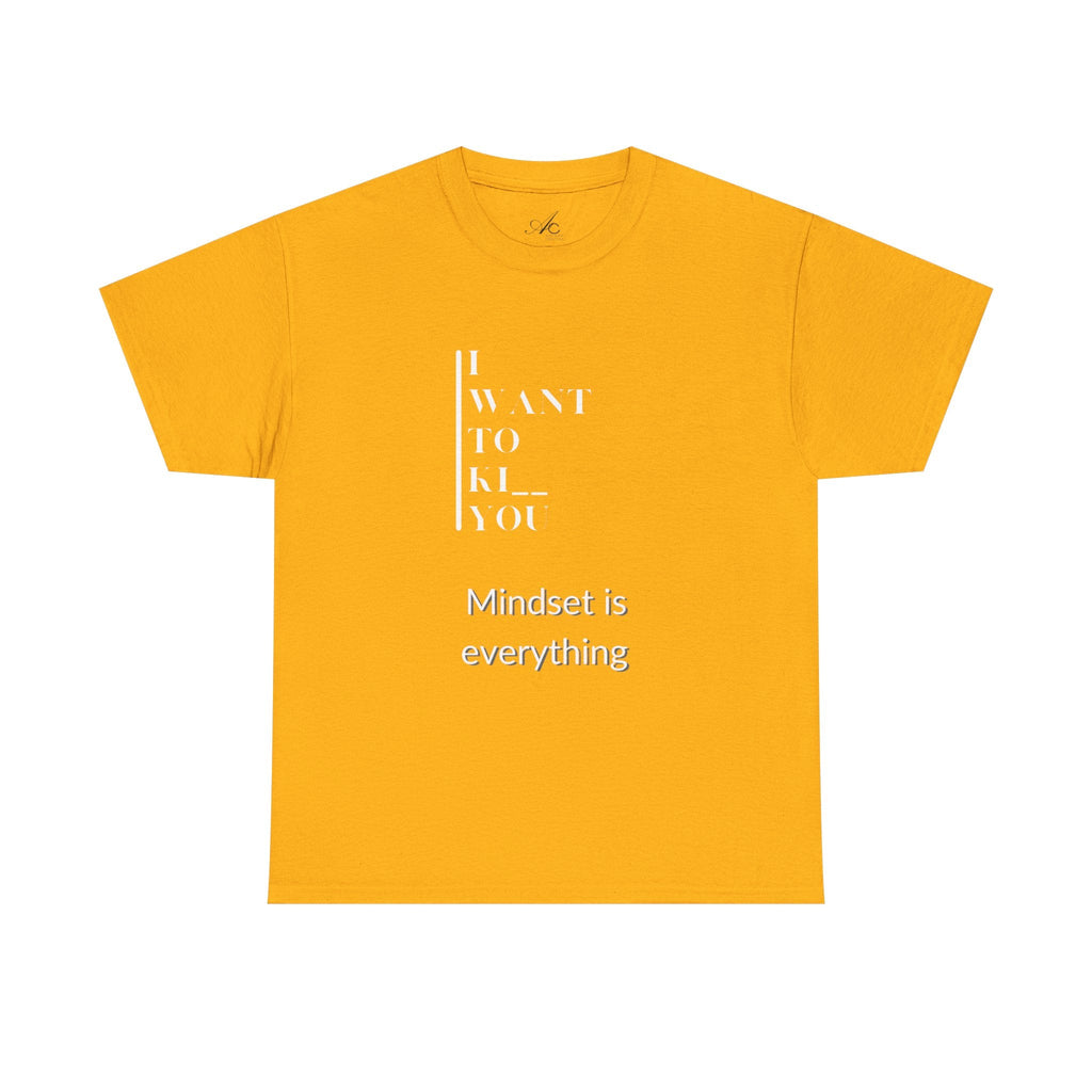 Mindset is Everything Unisex Heavy Cotton Tee, Motivational Shirt, Casual Wear, Gift for Friends, Inspirational Apparel, Everyday Motivation - Metamorphosis Creations