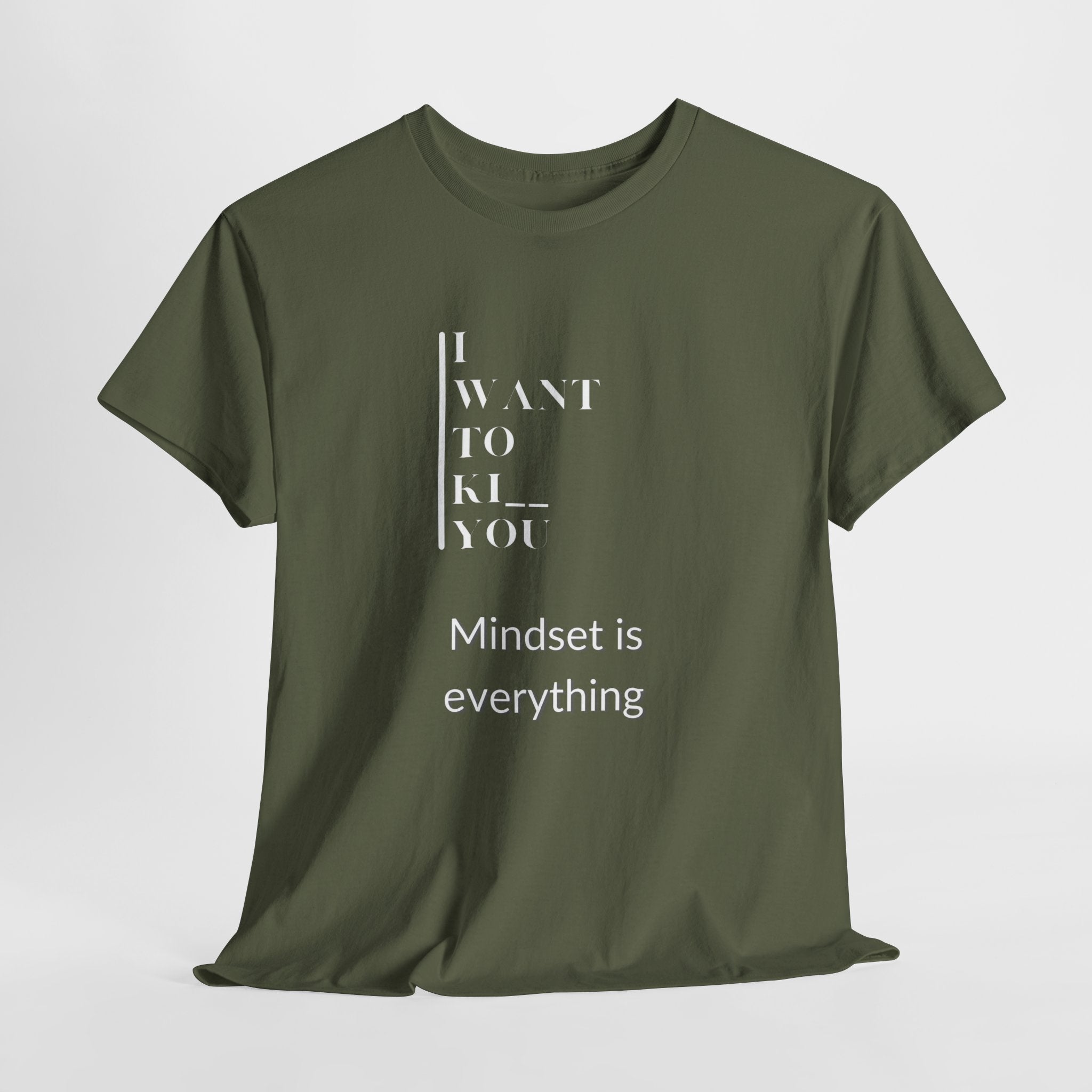 Mindset is Everything Unisex Heavy Cotton Tee, Motivational Shirt, Casual Wear, Gift for Friends, Inspirational Apparel, Everyday Motivation - Metamorphosis Creations