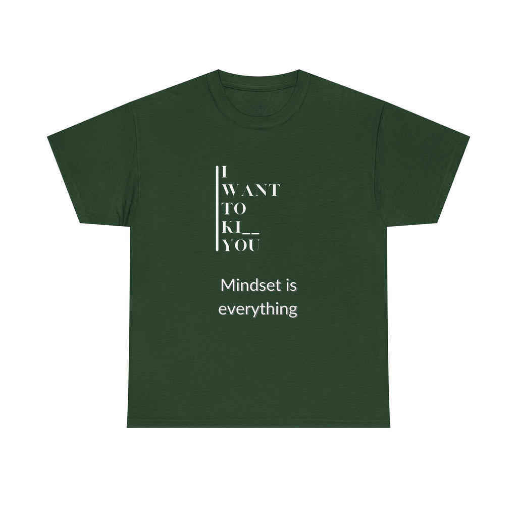 Mindset is Everything Unisex Heavy Cotton Tee, Motivational Shirt, Casual Wear, Gift for Friends, Inspirational Apparel, Everyday Motivation - Metamorphosis Creations