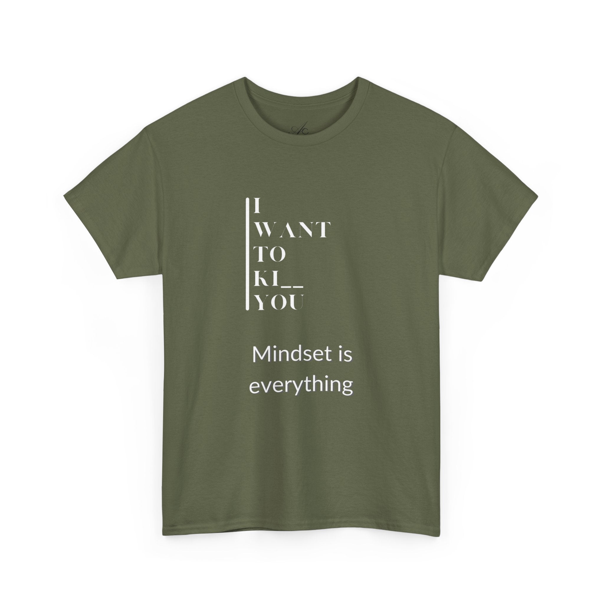 Mindset is Everything Unisex Heavy Cotton Tee, Motivational Shirt, Casual Wear, Gift for Friends, Inspirational Apparel, Everyday Motivation - Metamorphosis Creations