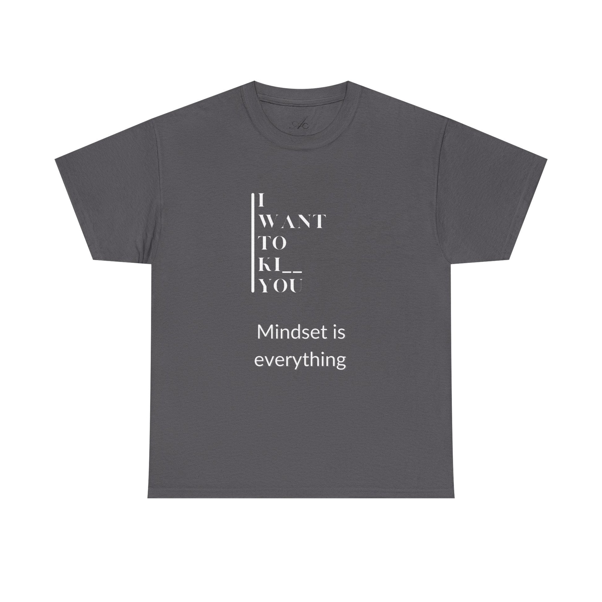 Mindset is Everything Unisex Heavy Cotton Tee, Motivational Shirt, Casual Wear, Gift for Friends, Inspirational Apparel, Everyday Motivation - Metamorphosis Creations
