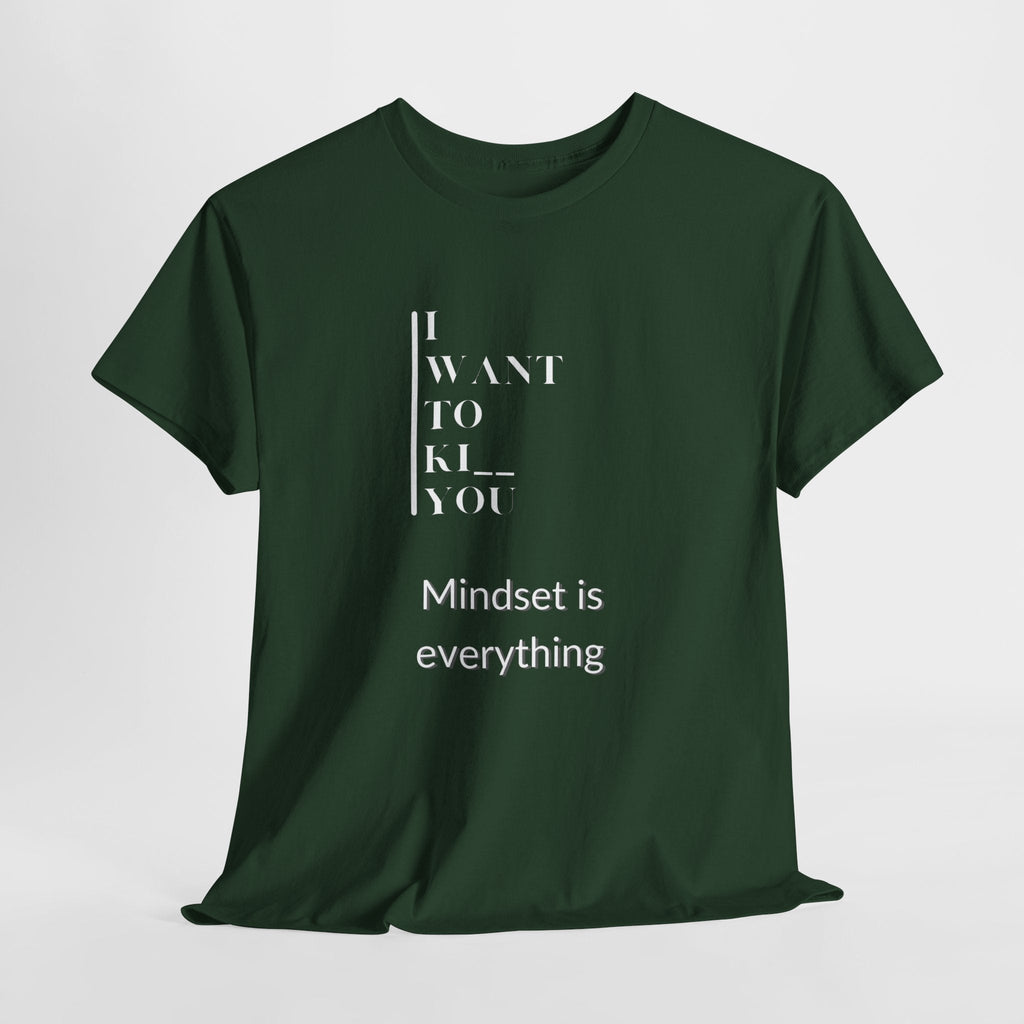 Mindset is Everything Unisex Heavy Cotton Tee, Motivational Shirt, Casual Wear, Gift for Friends, Inspirational Apparel, Everyday Motivation - Metamorphosis Creations