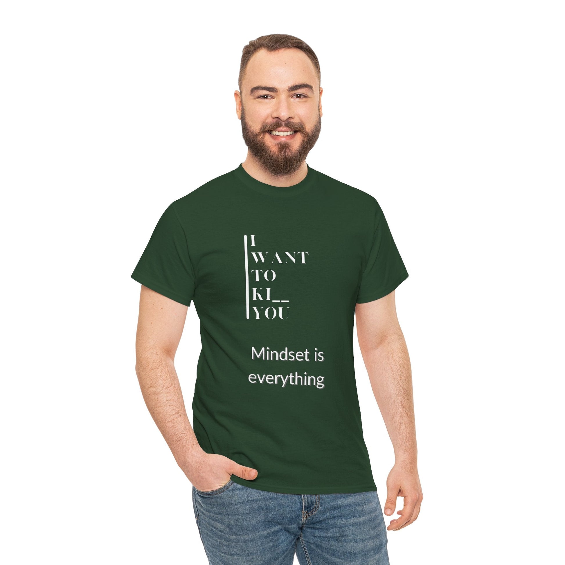 Mindset is Everything Unisex Heavy Cotton Tee, Motivational Shirt, Casual Wear, Gift for Friends, Inspirational Apparel, Everyday Motivation - Metamorphosis Creations