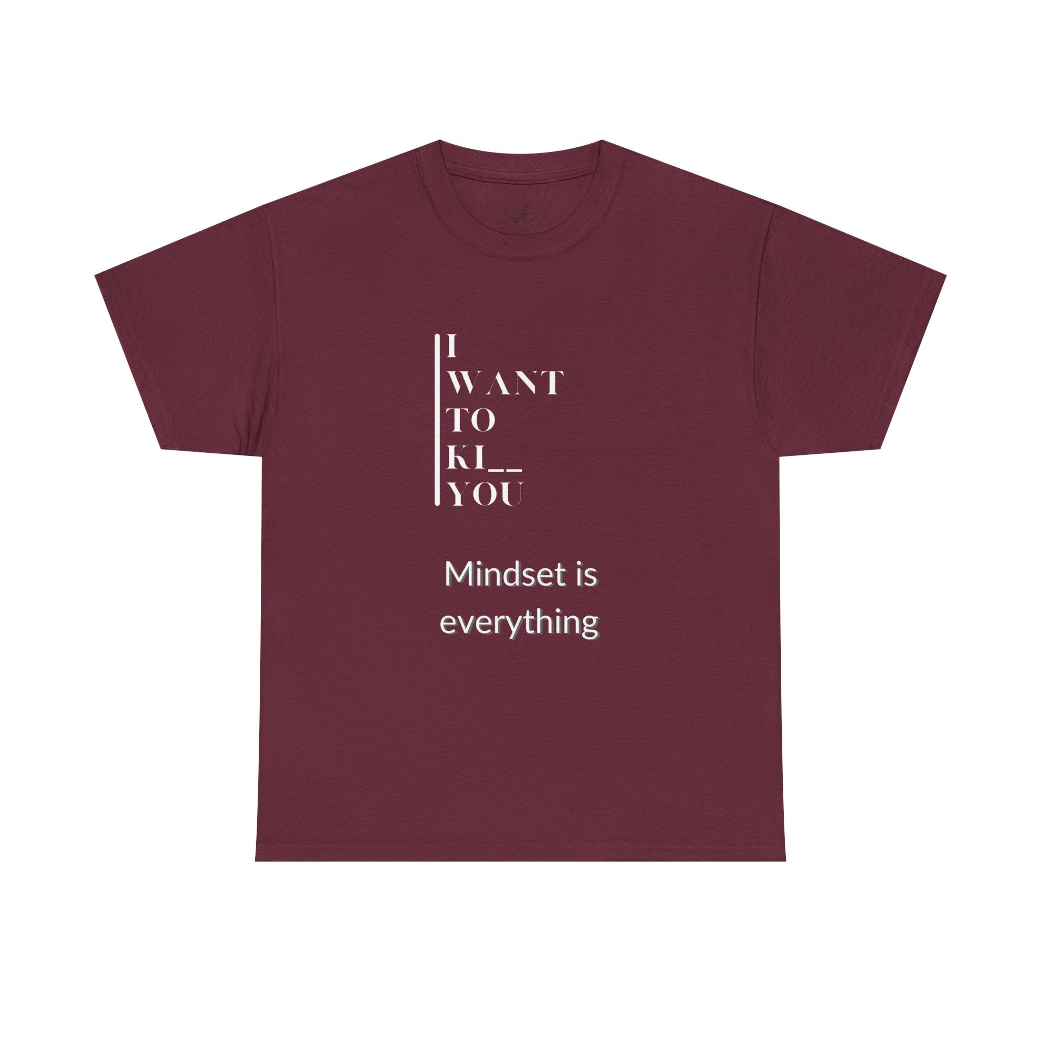 Mindset is Everything Unisex Heavy Cotton Tee, Motivational Shirt, Casual Wear, Gift for Friends, Inspirational Apparel, Everyday Motivation - Metamorphosis Creations