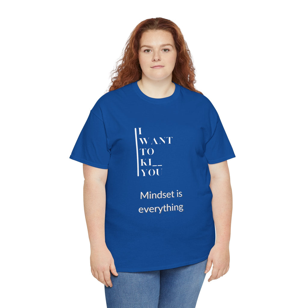 Mindset is Everything Unisex Heavy Cotton Tee, Motivational Shirt, Casual Wear, Gift for Friends, Inspirational Apparel, Everyday Motivation - Metamorphosis Creations
