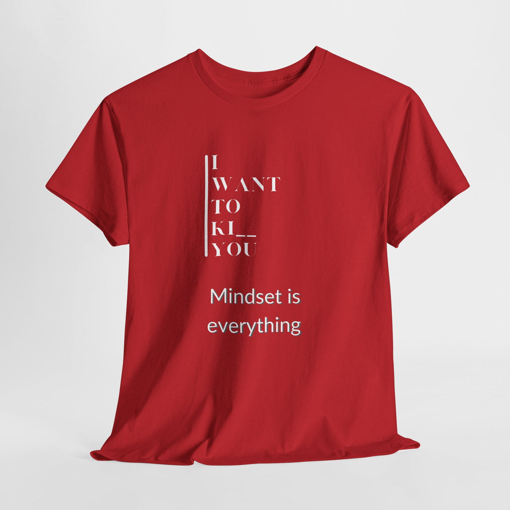 Mindset is Everything Unisex Heavy Cotton Tee, Motivational Shirt, Casual Wear, Gift for Friends, Inspirational Apparel, Everyday Motivation - Metamorphosis Creations