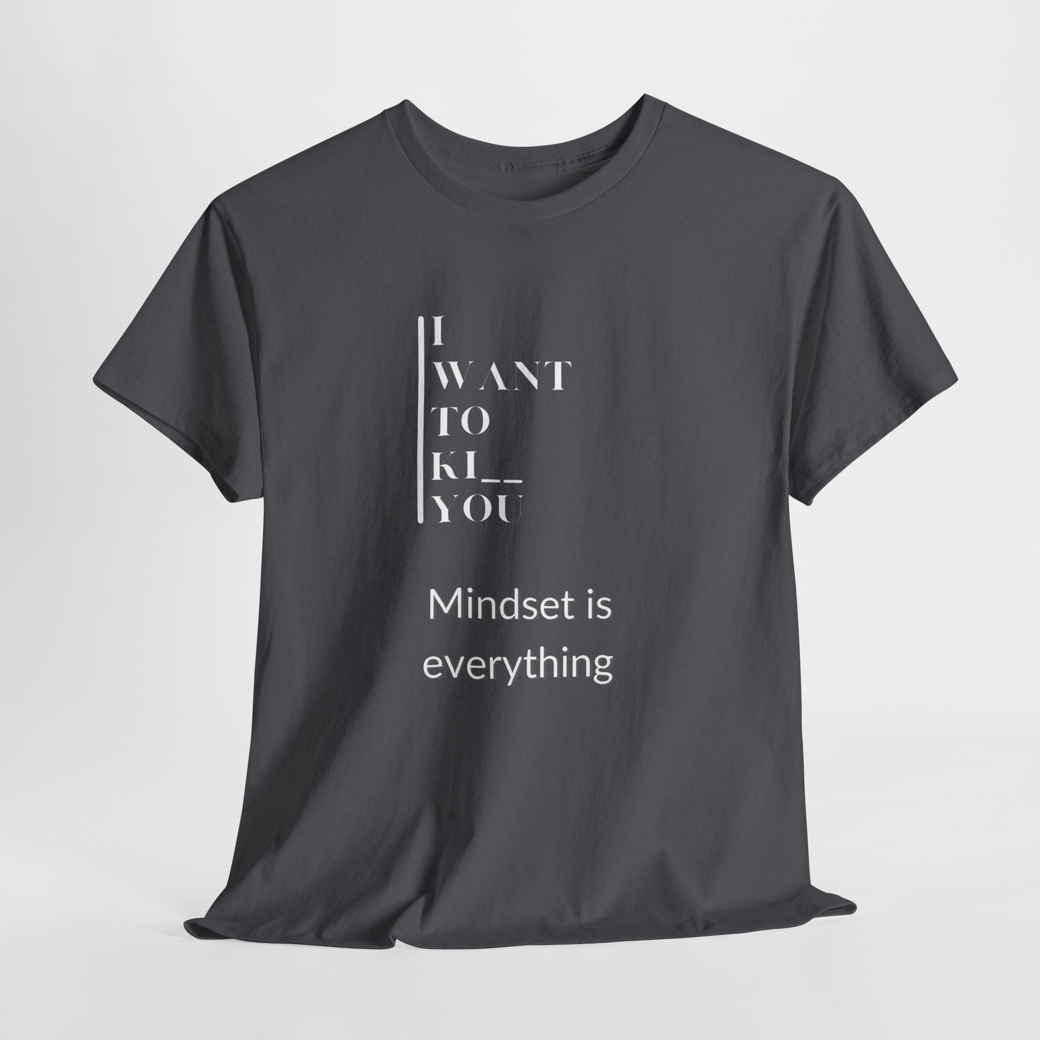 Mindset is Everything Unisex Heavy Cotton Tee, Motivational Shirt, Casual Wear, Gift for Friends, Inspirational Apparel, Everyday Motivation - Metamorphosis Creations