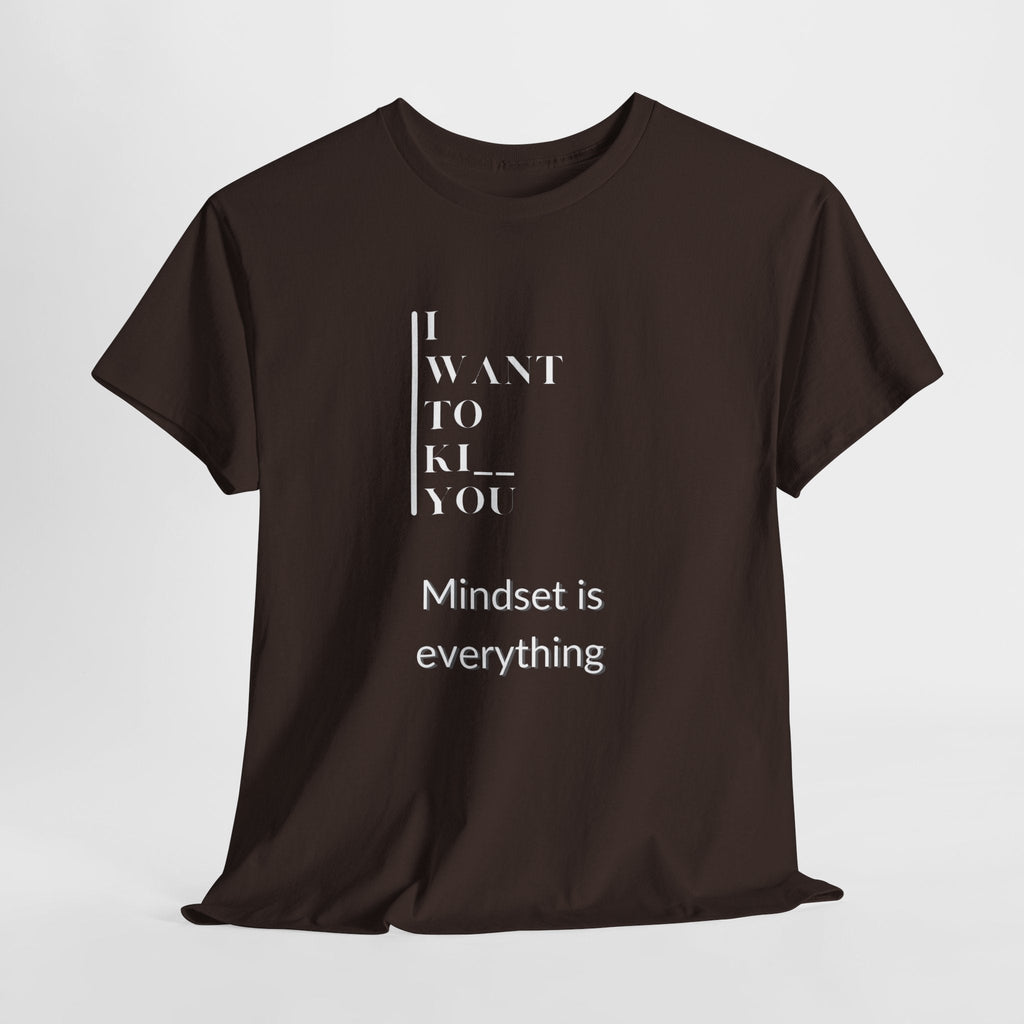 Mindset is Everything Unisex Heavy Cotton Tee, Motivational Shirt, Casual Wear, Gift for Friends, Inspirational Apparel, Everyday Motivation - Metamorphosis Creations