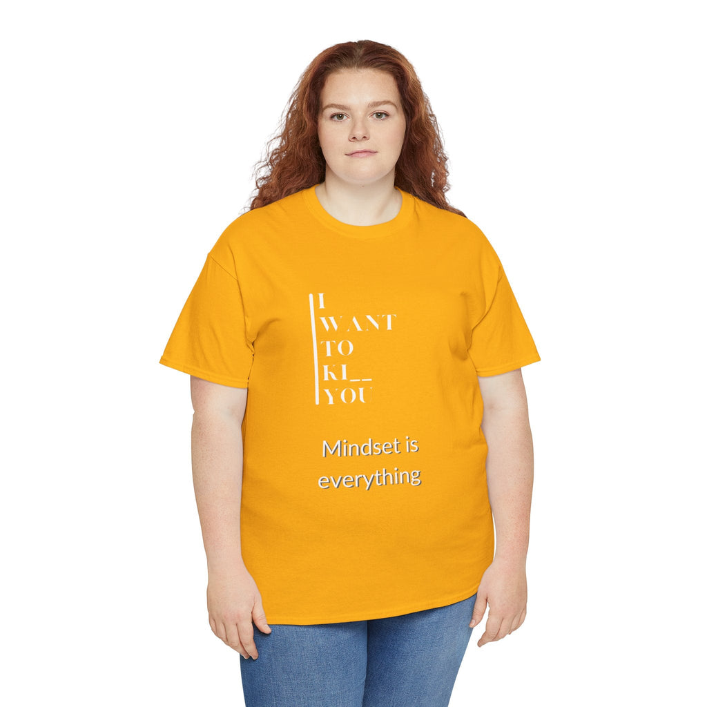 Mindset is Everything Unisex Heavy Cotton Tee, Motivational Shirt, Casual Wear, Gift for Friends, Inspirational Apparel, Everyday Motivation - Metamorphosis Creations