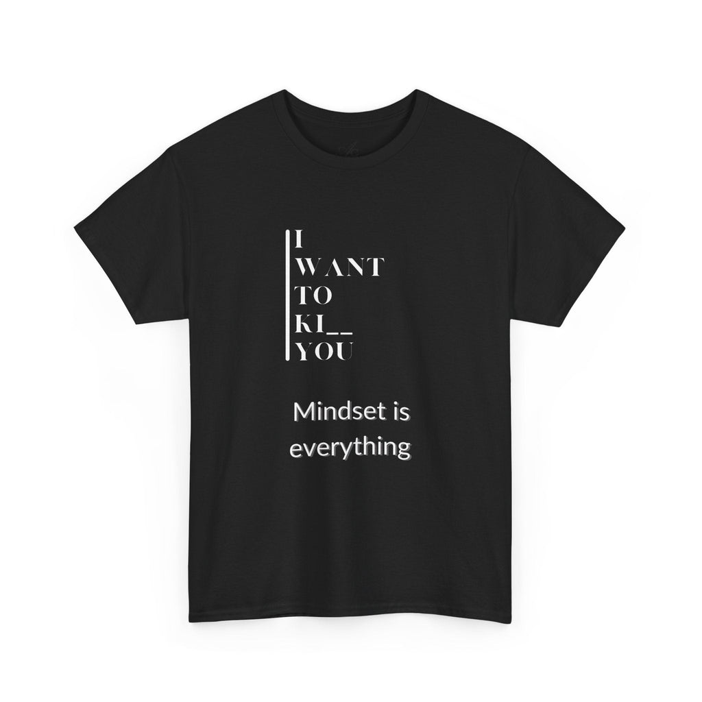 Mindset is Everything Unisex Heavy Cotton Tee, Motivational Shirt, Casual Wear, Gift for Friends, Inspirational Apparel, Everyday Motivation - Metamorphosis Creations