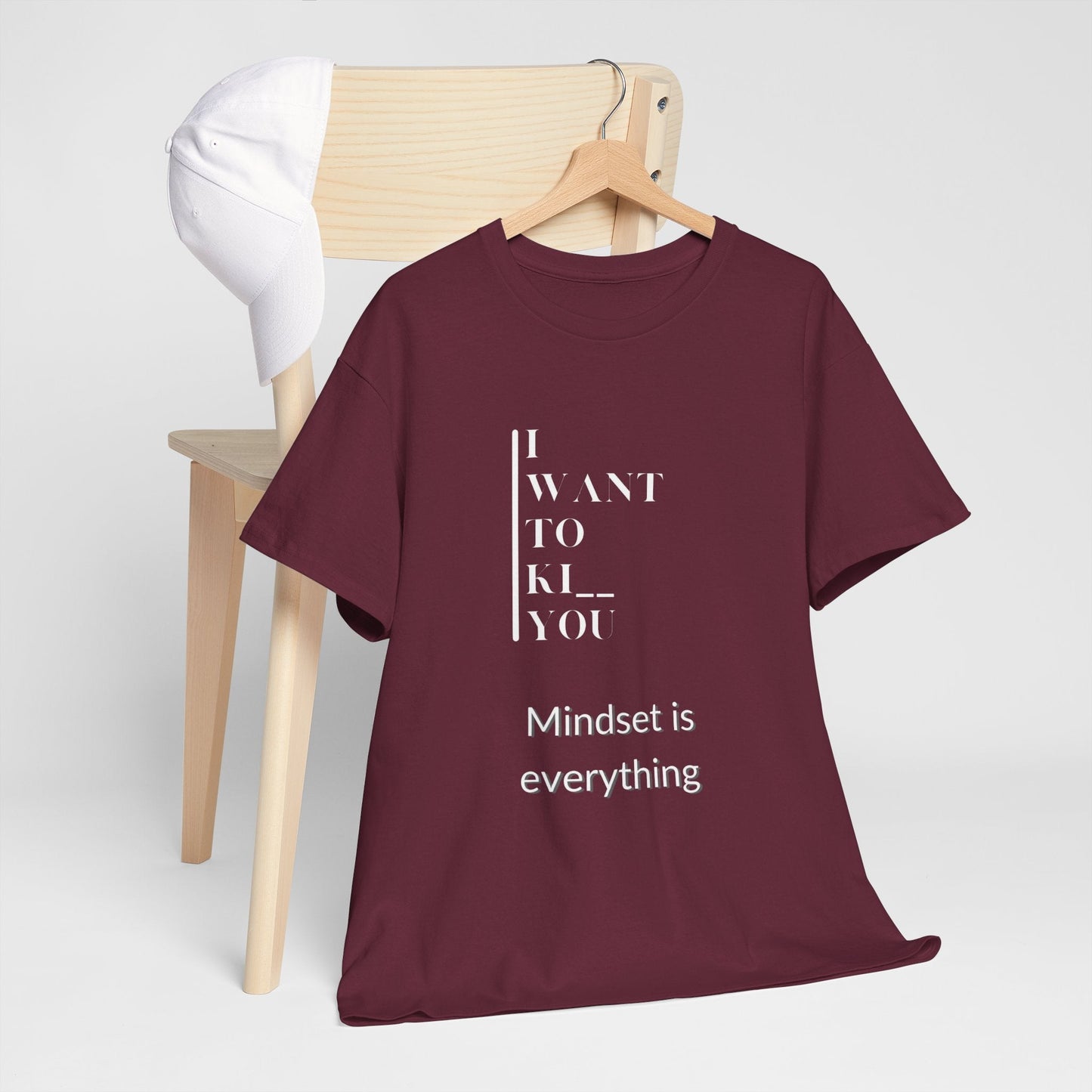 Mindset is Everything Unisex Heavy Cotton Tee | Motivational T-shirt for Personal Growth, Gift for Self - Improvement, Inspirational Apparel - Metamorphosis Creations