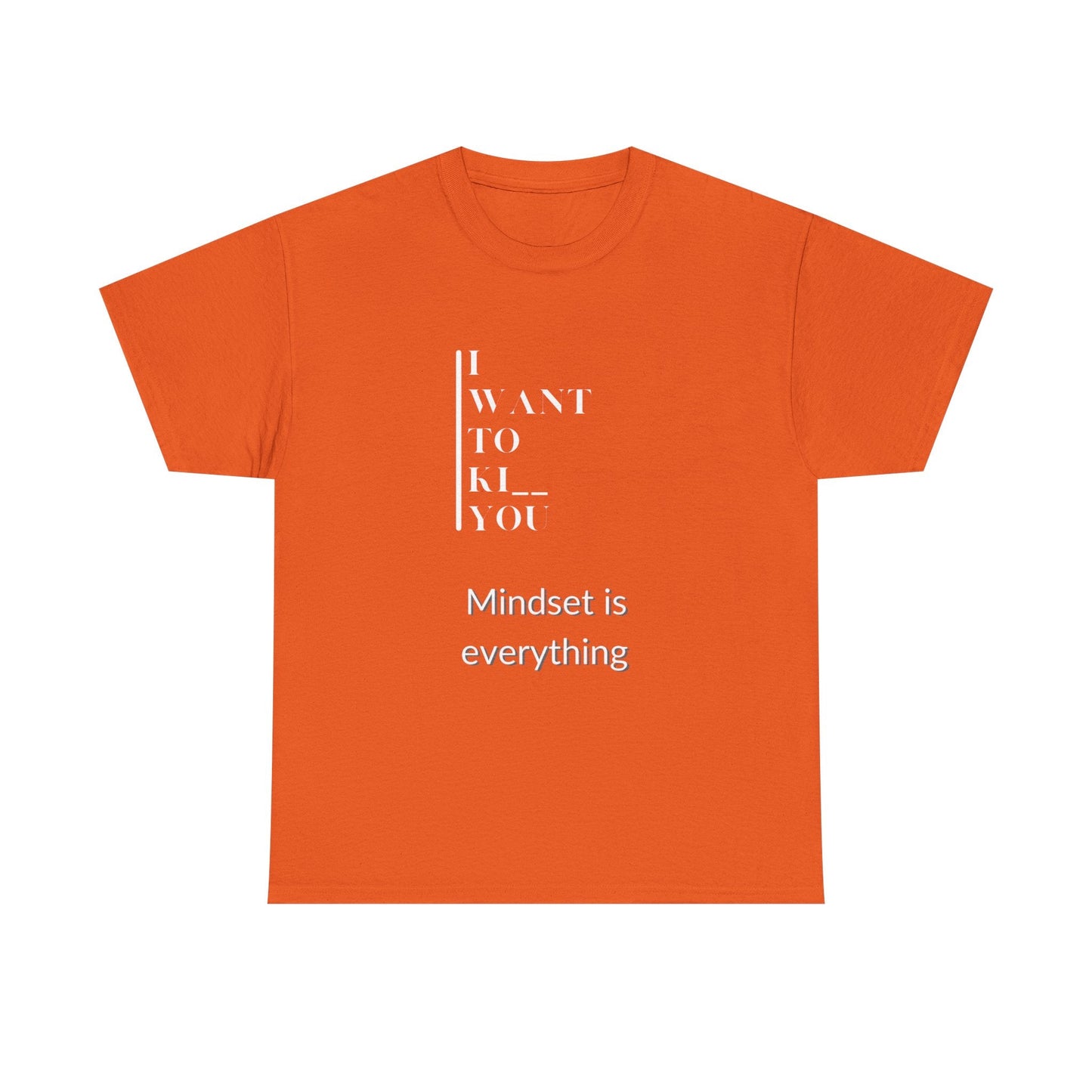 Mindset is Everything Unisex Heavy Cotton Tee | Motivational T-shirt for Personal Growth, Gift for Self - Improvement, Inspirational Apparel - Metamorphosis Creations