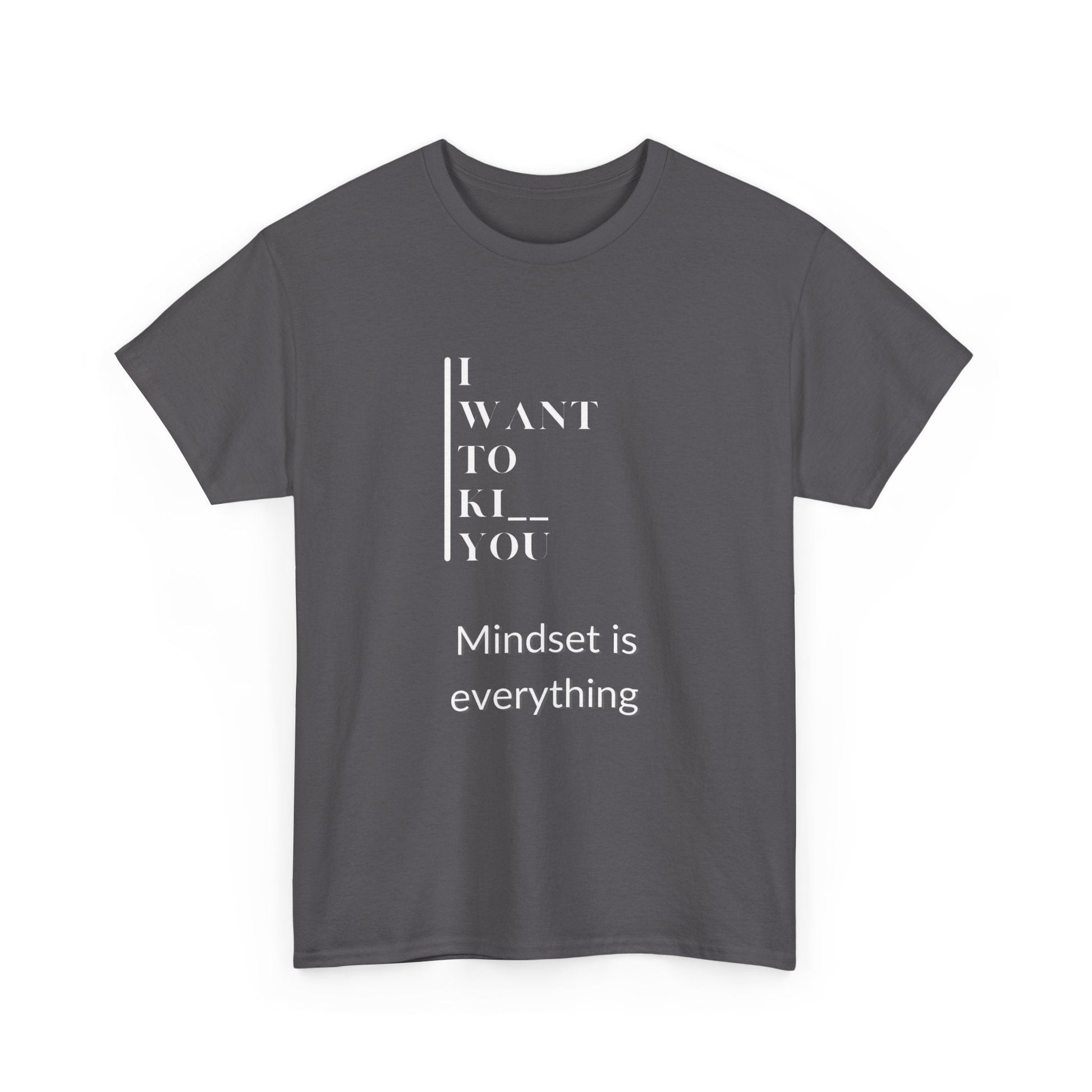 Mindset is Everything Unisex Heavy Cotton Tee | Motivational T-shirt for Personal Growth, Gift for Self - Improvement, Inspirational Apparel - Metamorphosis Creations