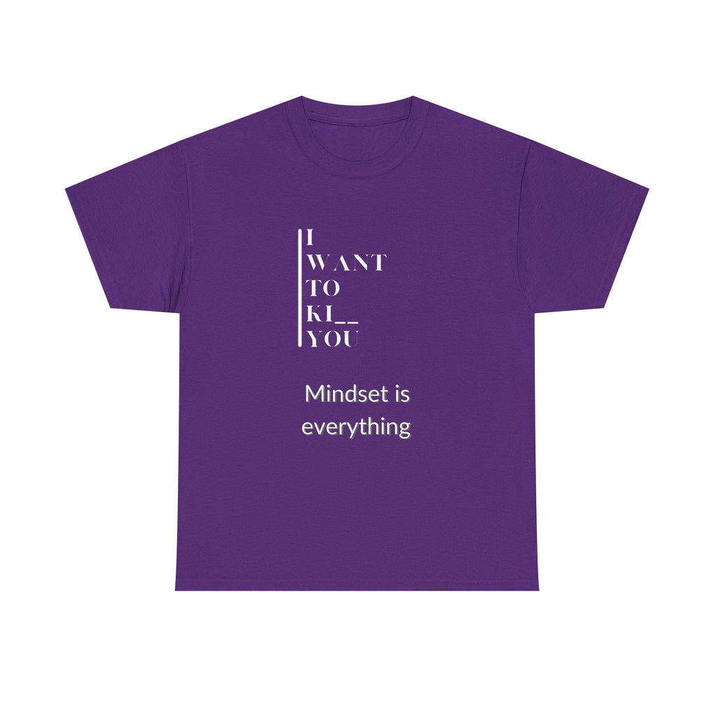 Mindset is Everything Unisex Heavy Cotton Tee | Motivational T-shirt for Personal Growth, Gift for Self - Improvement, Inspirational Apparel - Metamorphosis Creations